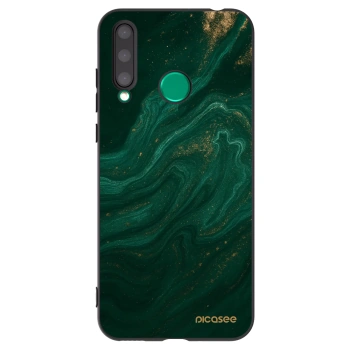 Picasee silikonowe czarne etui na Honor 20 Lite - Green
