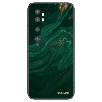 Picasee silikonowe czarne etui na Xiaomi Mi Note 10 (Pro) - Green
