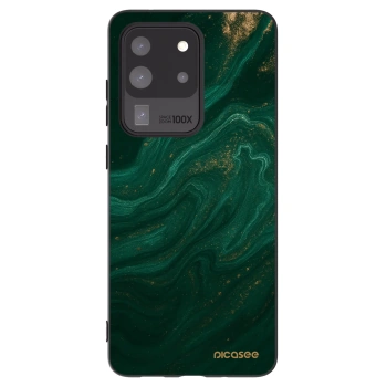 Picasee silikonowe czarne etui na Samsung Galaxy S20 Ultra 5G G988F - Green