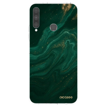 Picasee silikonowe przeźroczyste etui na Huawei P40 Lite E - Green