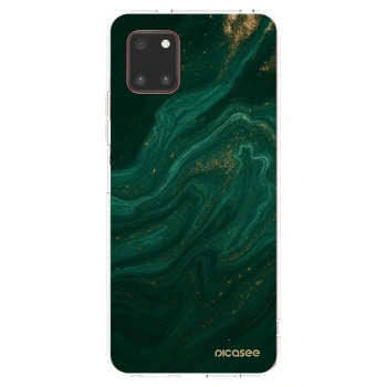 Picasee silikonowe przeźroczyste etui na Samsung Galaxy Note 10 Lite N770F - Green