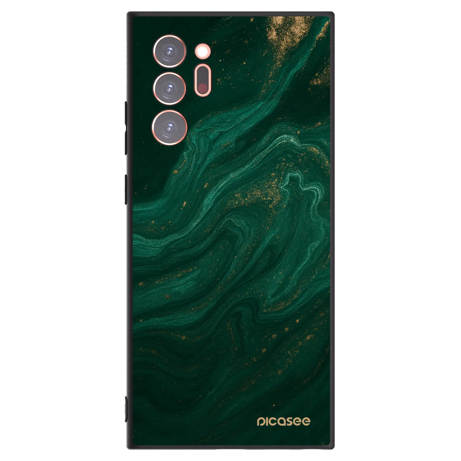 Picasee silikonowe czarne etui na Samsung Galaxy Note 20 Ultra - Green