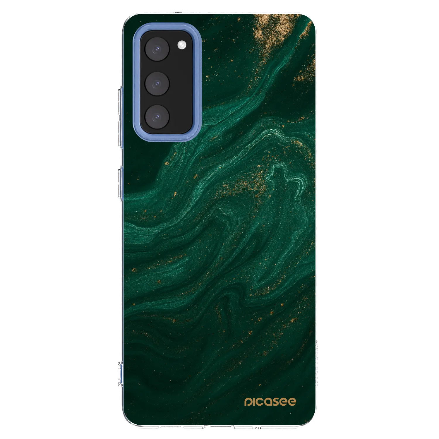 Picasee silikonowe przeźroczyste etui na Samsung Galaxy S20 FE - Green
