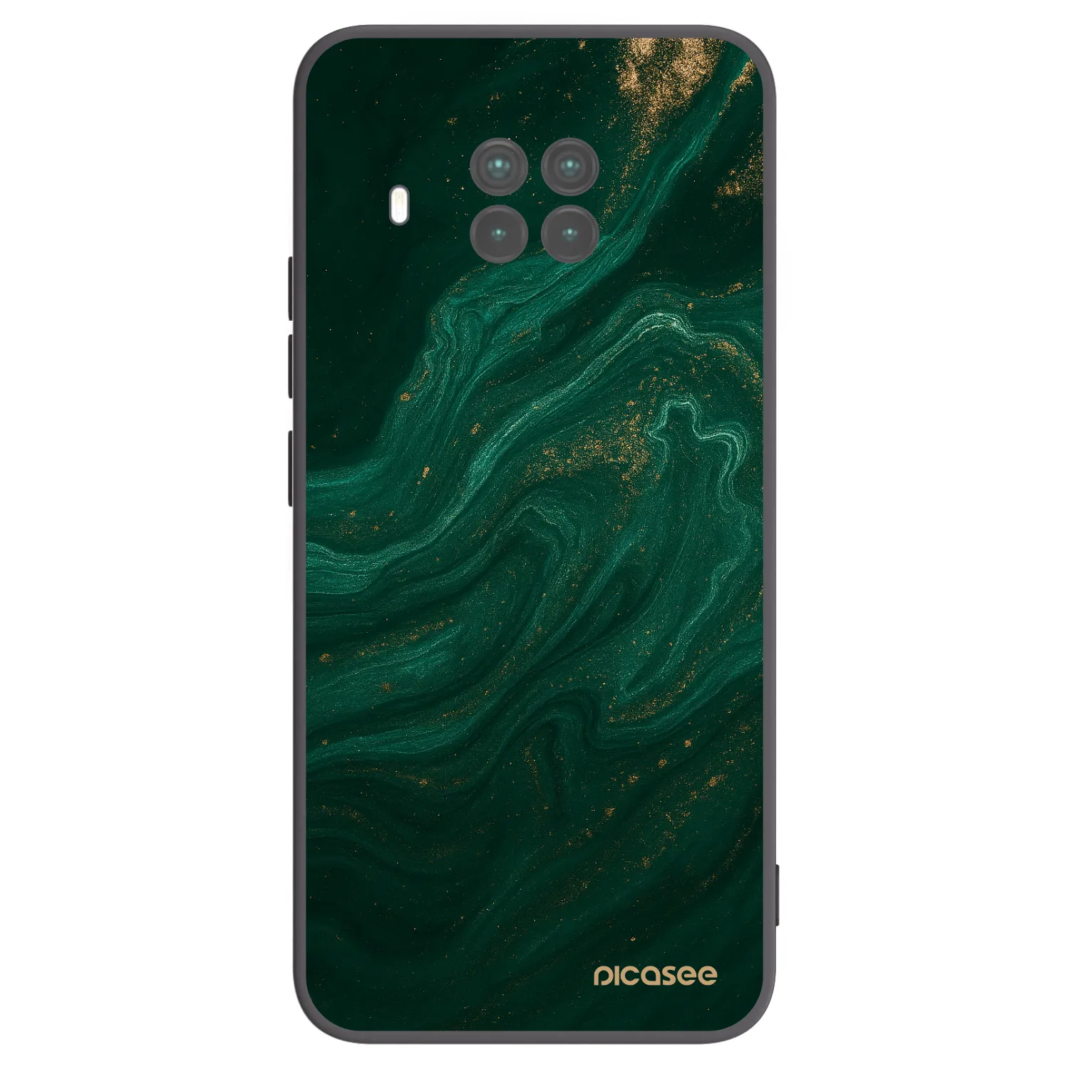 Picasee silikonowe czarne etui na Xiaomi Mi 10T Lite - Green
