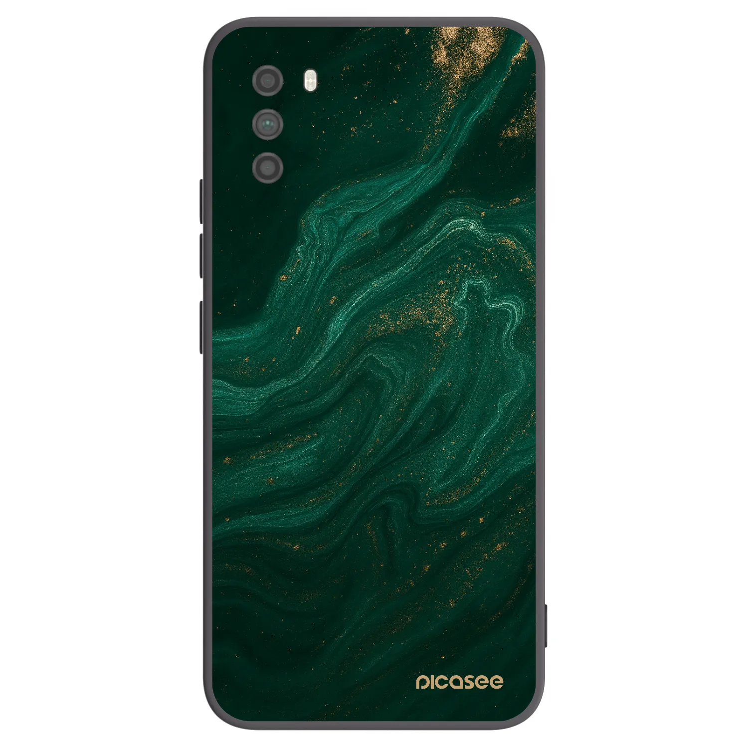 Picasee silikonowe czarne etui na Xiaomi Poco M3 - Green