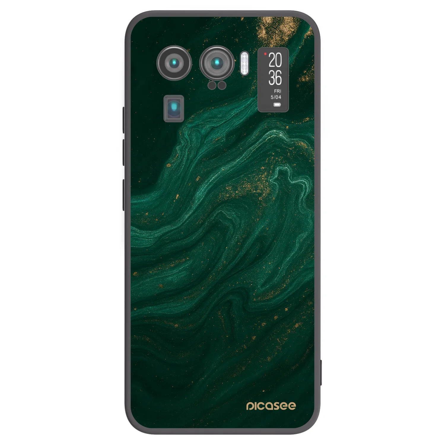 Picasee silikonowe czarne etui na Xiaomi Mi 11 Ultra - Green