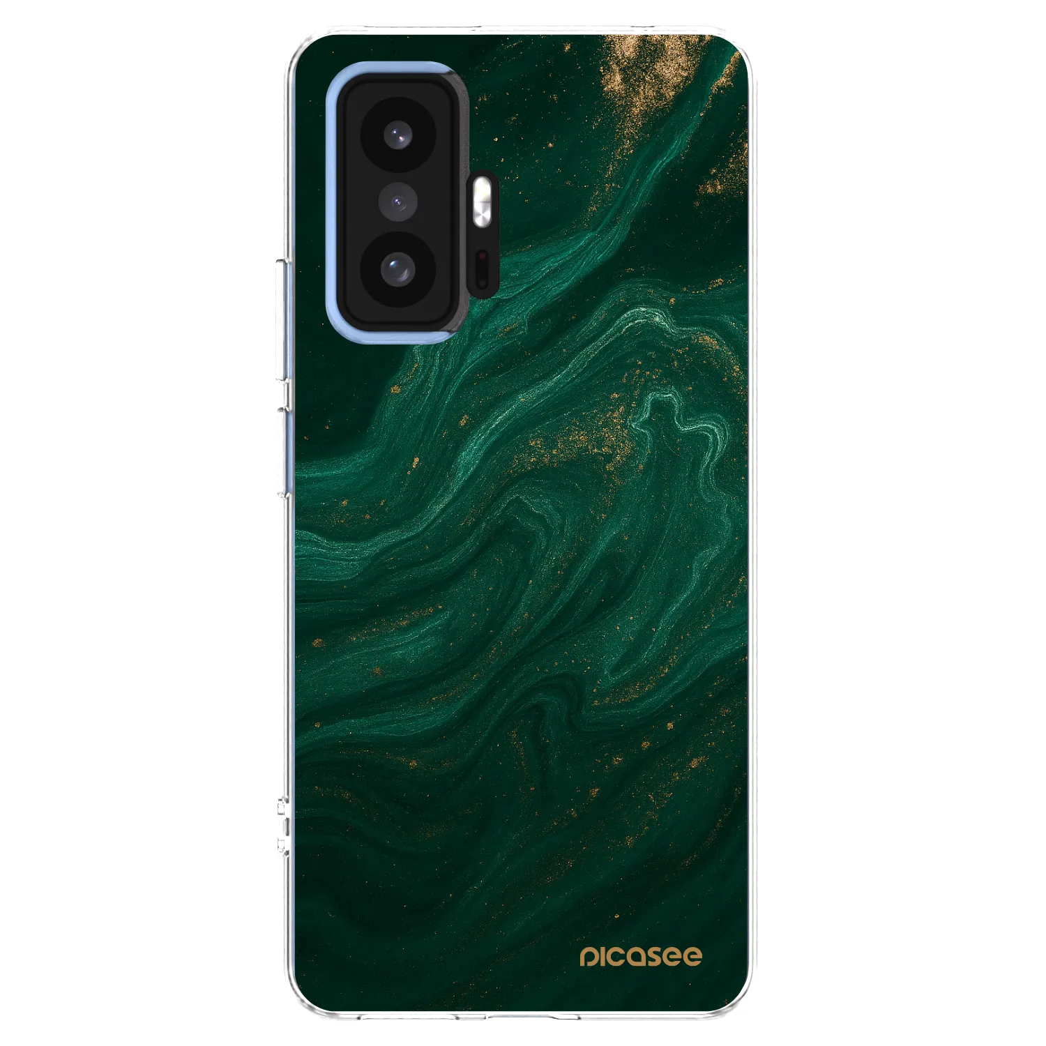 Picasee silikonowe przeźroczyste etui na Xiaomi 11T Pro - Green
