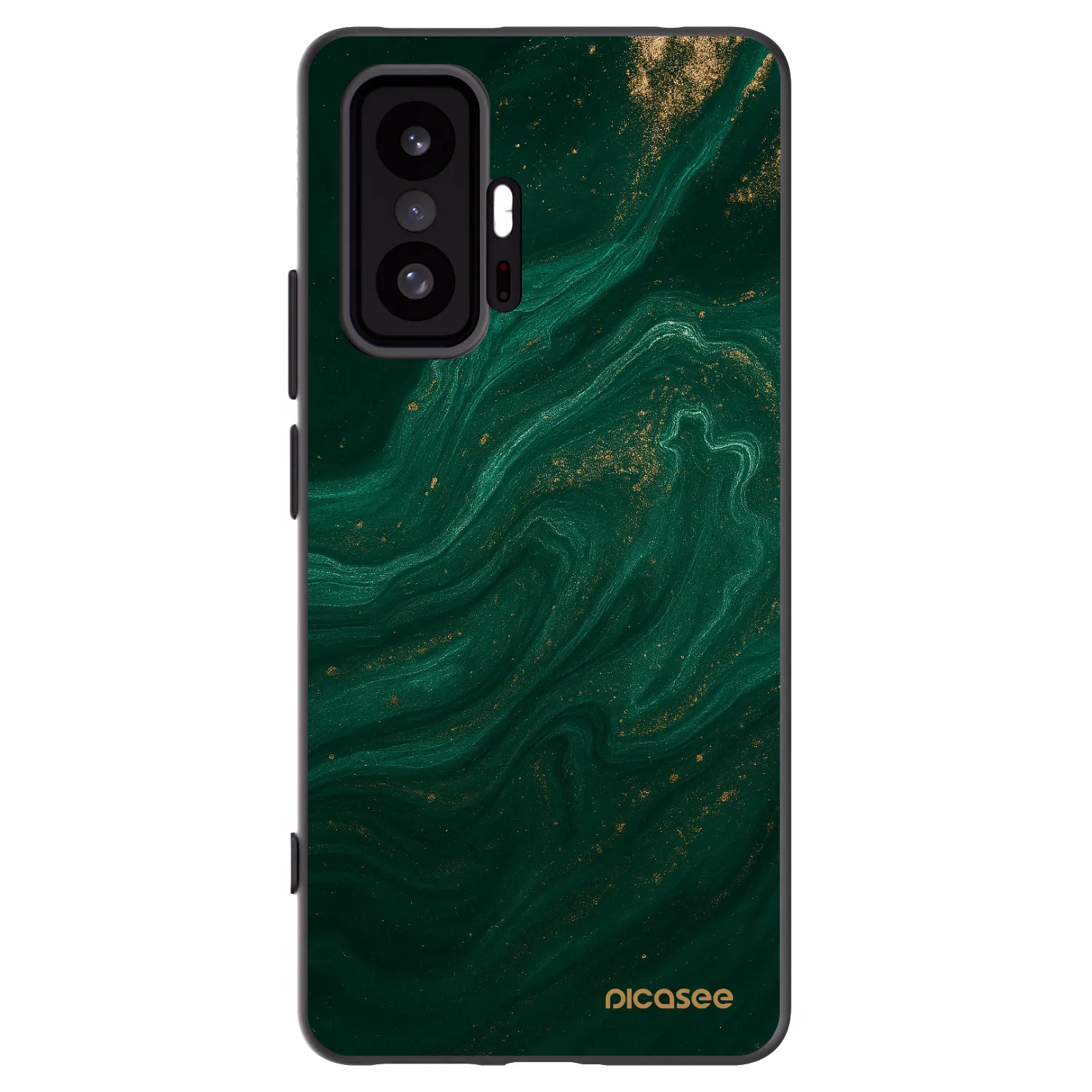 Picasee silikonowe czarne etui na Xiaomi 11T Pro - Green