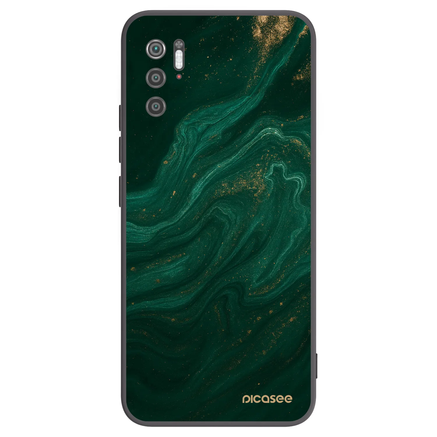 Picasee silikonowe czarne etui na Xiaomi Poco M3 Pro 5G - Green