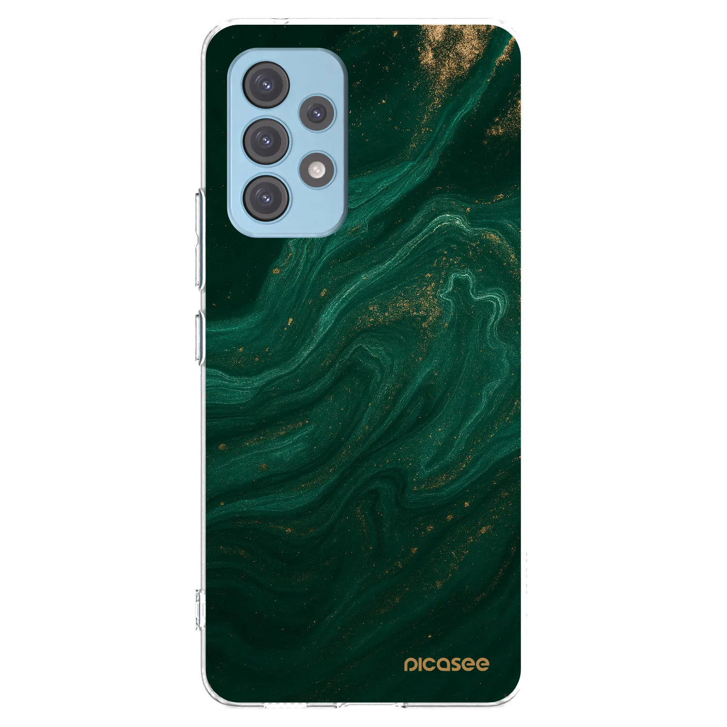 Picasee silikonowe przeźroczyste etui na Samsung Galaxy A53 5G A536 - Green