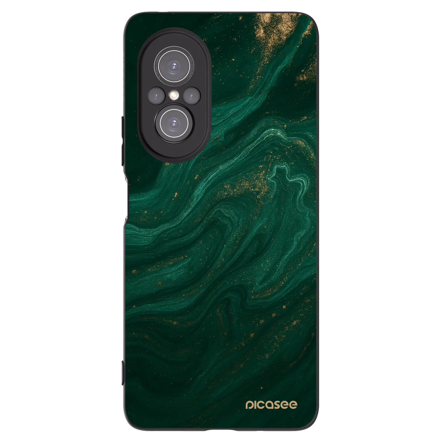 Picasee silikonowe czarne etui na Huawei Nova 9 SE - Green