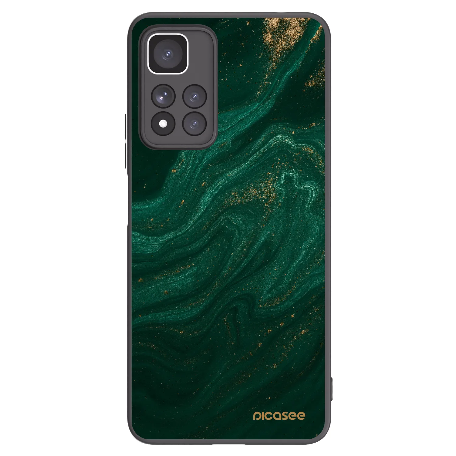 Picasee silikonowe czarne etui na Xiaomi Redmi Note 11 Pro+ 5G - Green