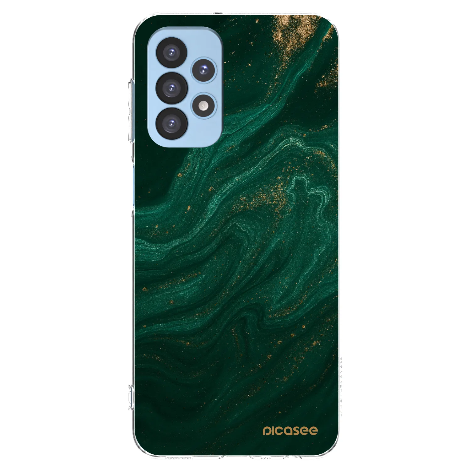 Picasee silikonowe przeźroczyste etui na Samsung Galaxy A23 A235F 4G - Green