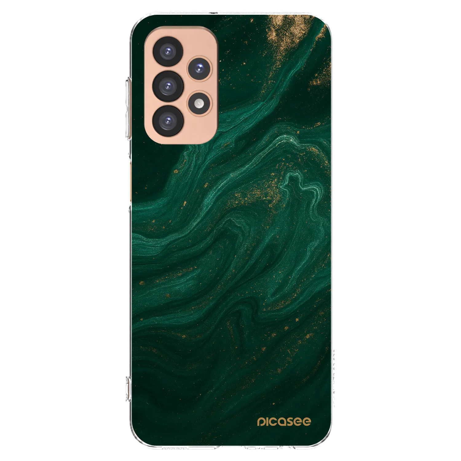 Picasee silikonowe przeźroczyste etui na Samsung Galaxy A23 A236B 5G - Green