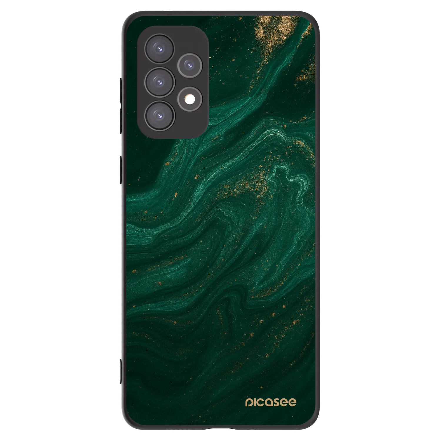 Picasee silikonowe czarne etui na Samsung Galaxy A73 5G - Green
