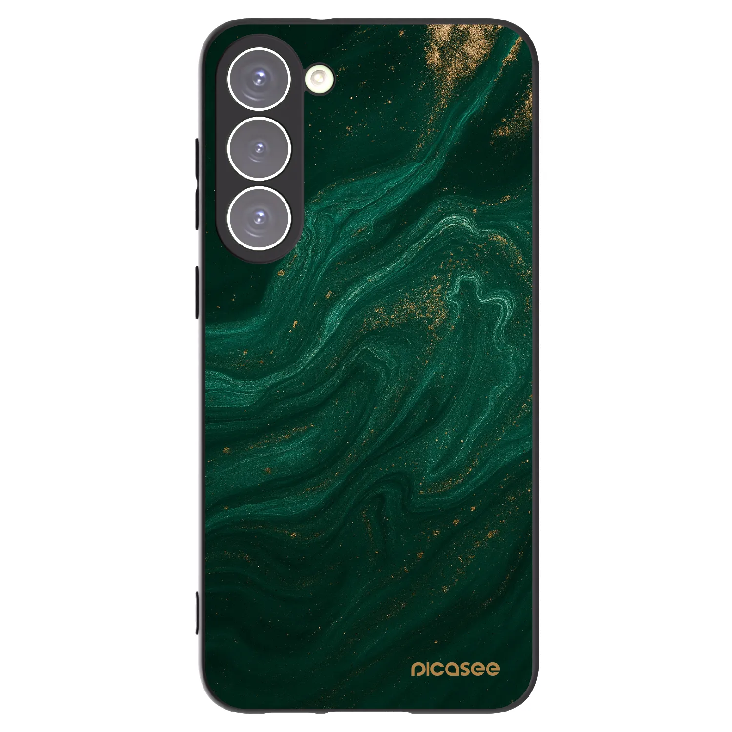 Picasee silikonowe czarne etui na Samsung Galaxy S23+ 5G - Green