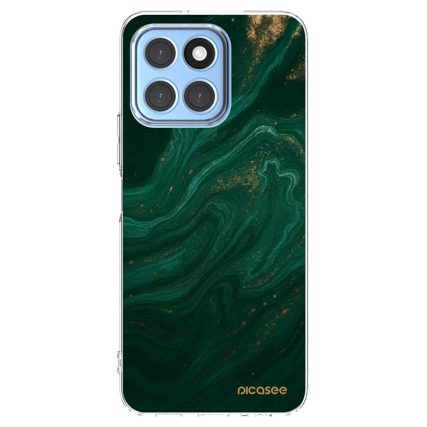Picasee silikonowe przeźroczyste etui na Honor X6 - Green