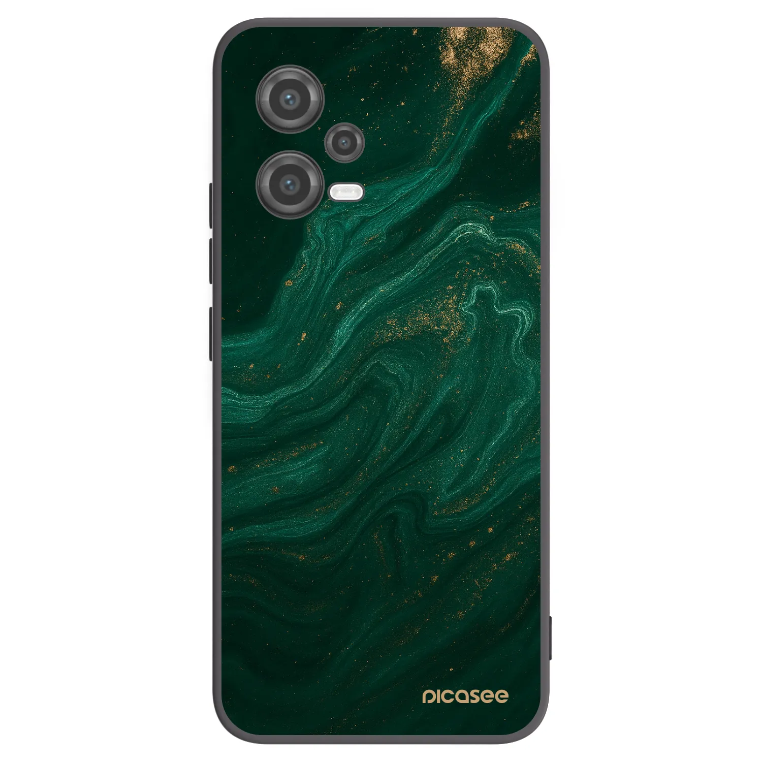 Picasee silikonowe czarne etui na Xiaomi Poco X5 - Green