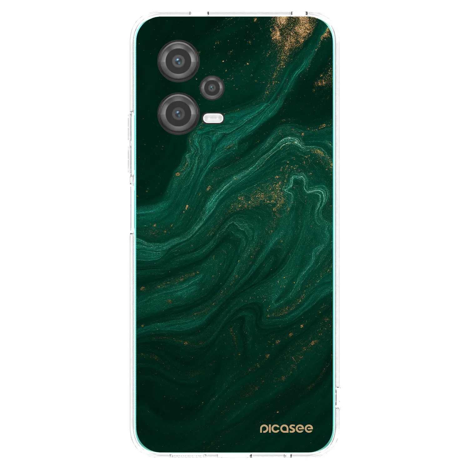 Picasee silikonowe przeźroczyste etui na Xiaomi Poco X5 - Green