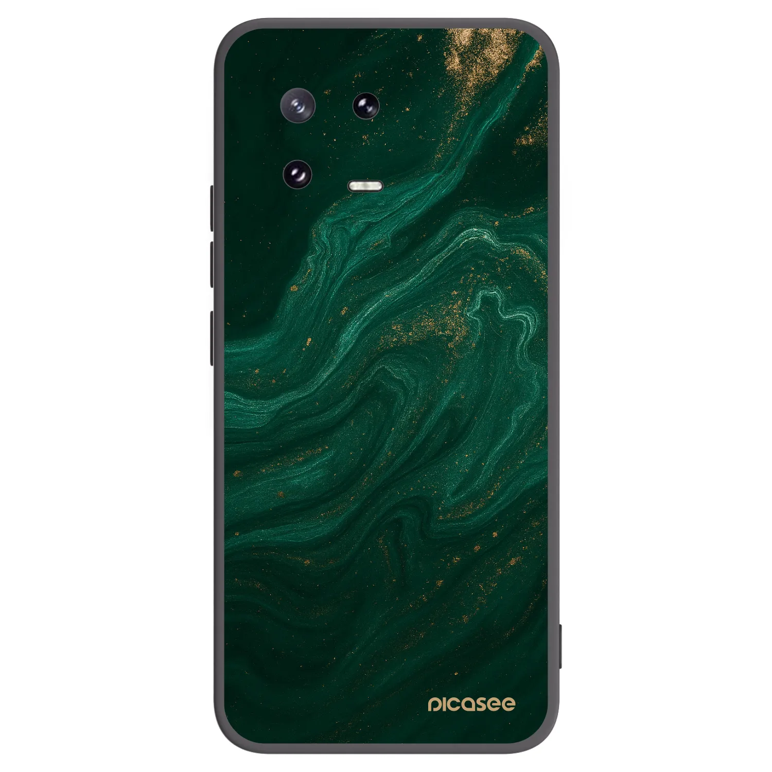 Picasee silikonowe czarne etui na Xiaomi 13 Pro - Green