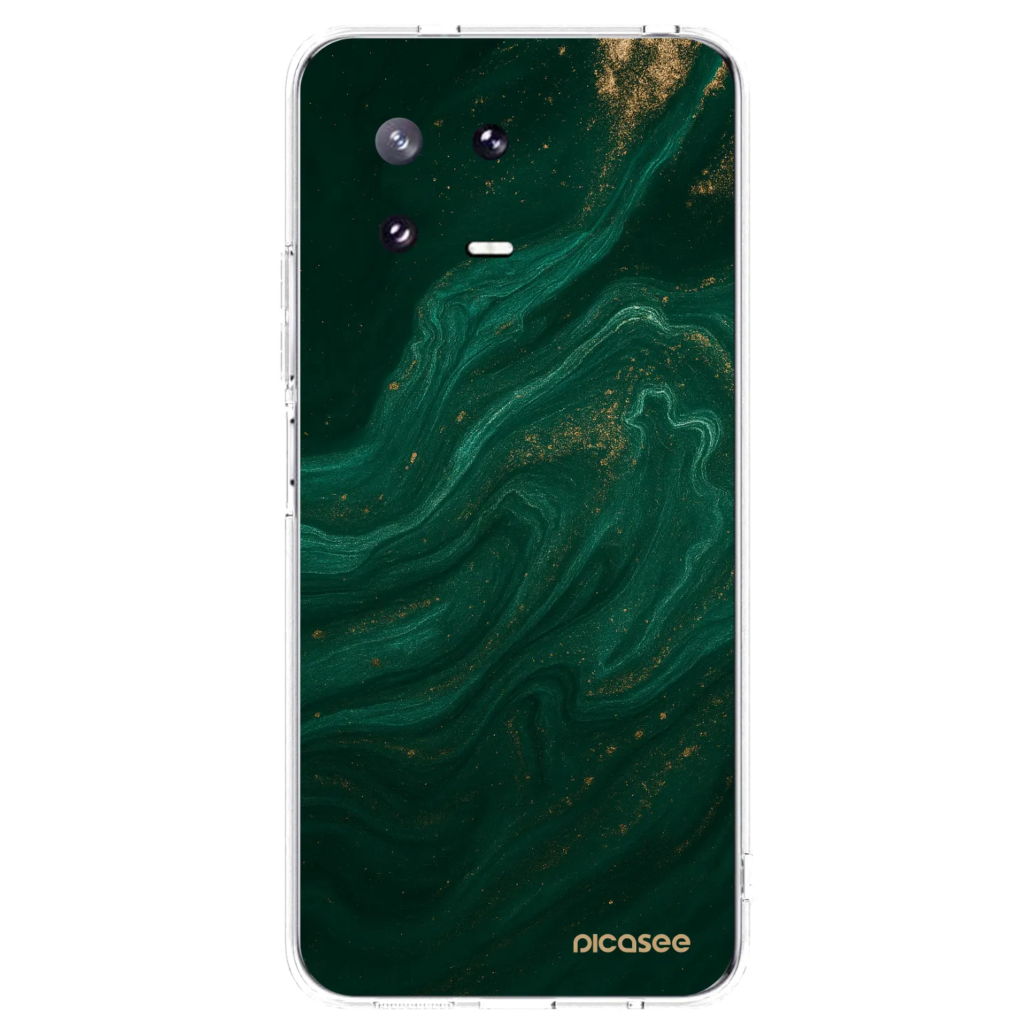Picasee silikonowe przeźroczyste etui na Xiaomi 13 Pro - Green