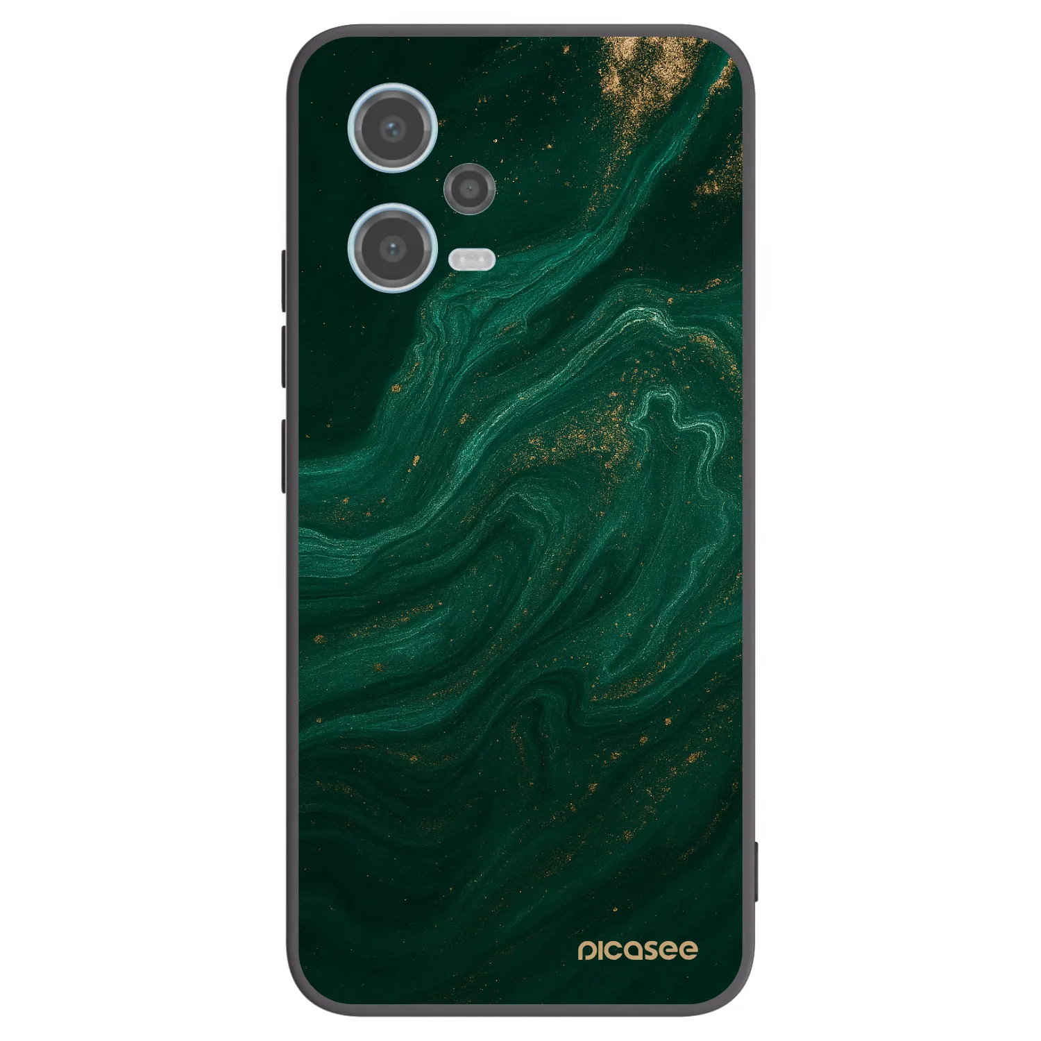 Picasee silikonowe czarne etui na Xiaomi Redmi Note 12 5G - Green