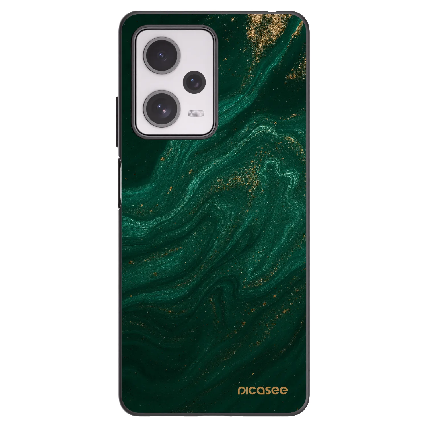 Picasee silikonowe czarne etui na Xiaomi Redmi Note 12 Pro+ 5G - Green