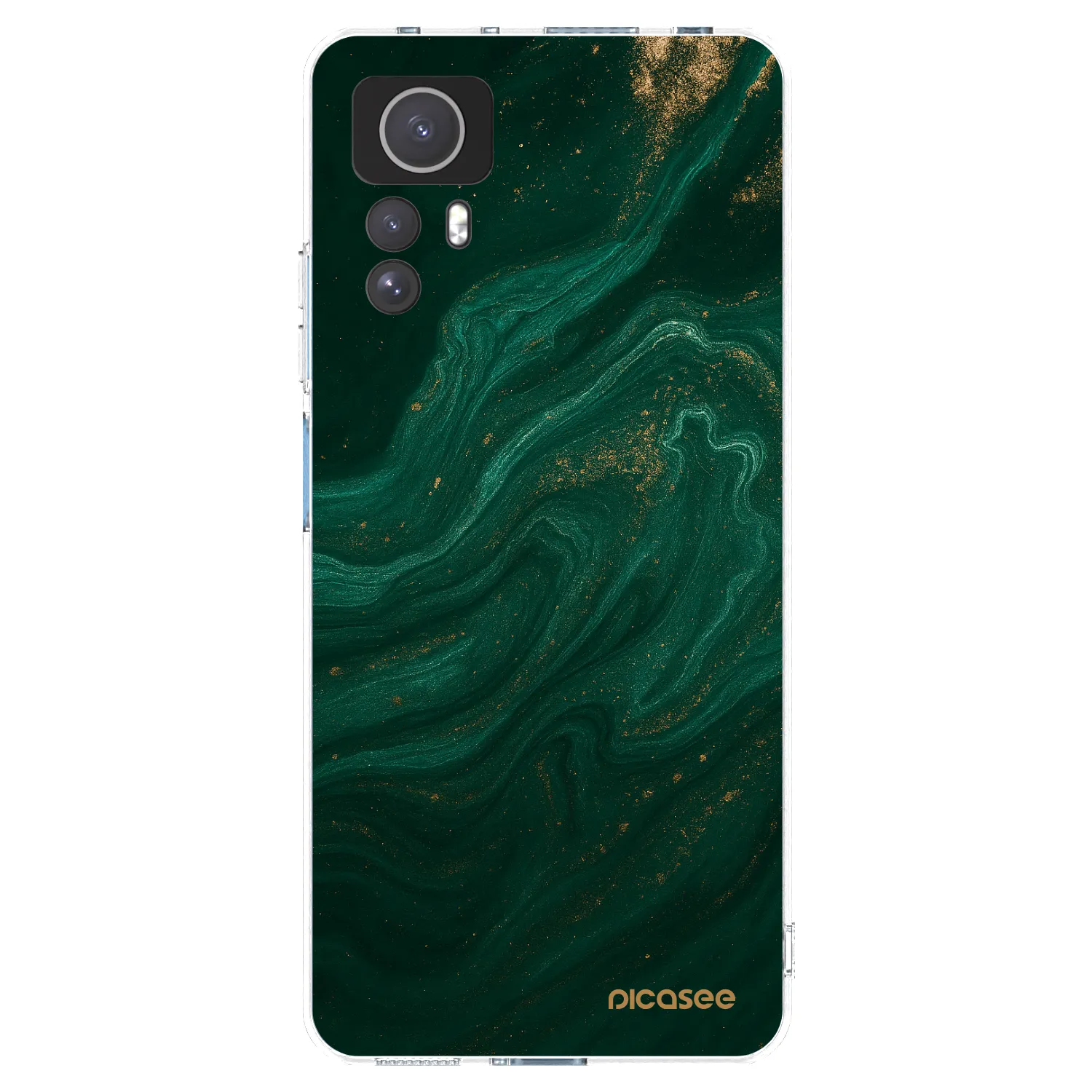 Picasee silikonowe przeźroczyste etui na Xiaomi Redmi Note 12S - Green