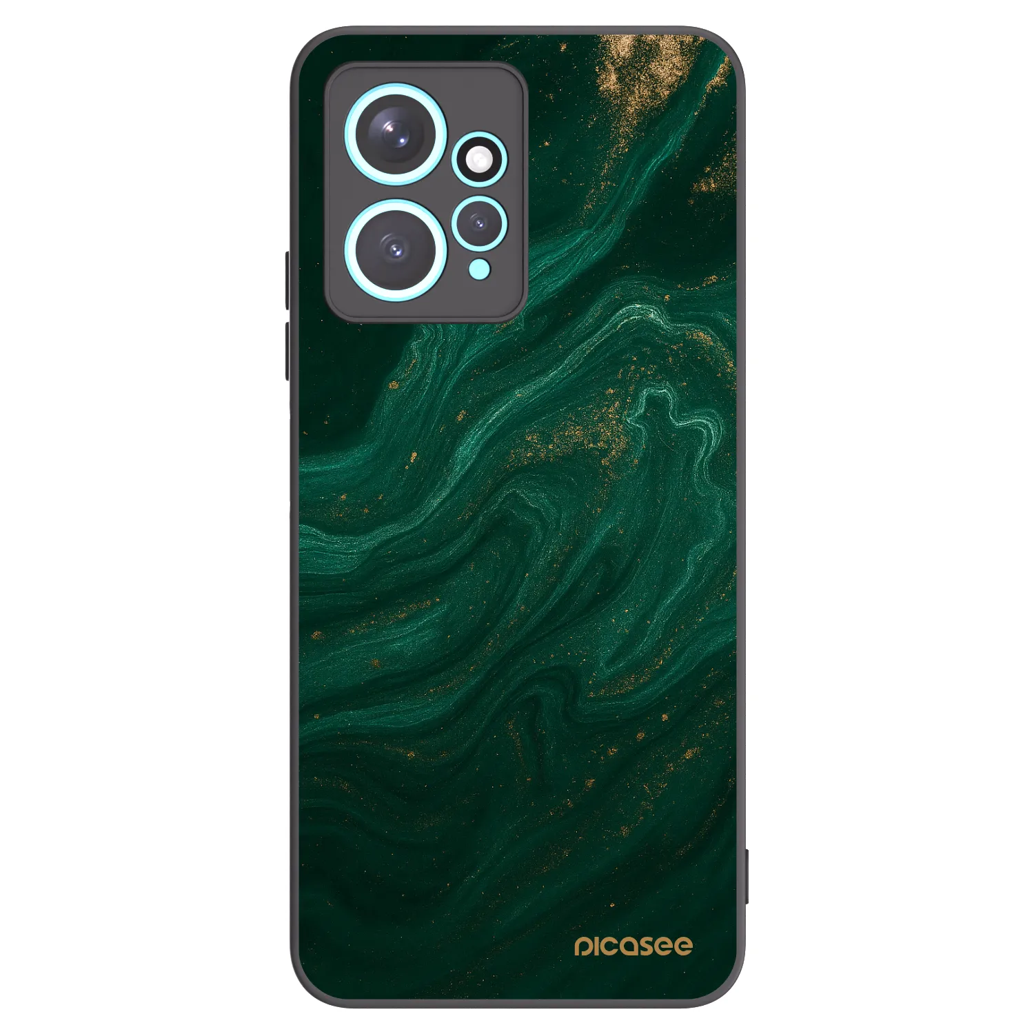 Picasee silikonowe czarne etui na Xiaomi Redmi Note 12 4G - Green