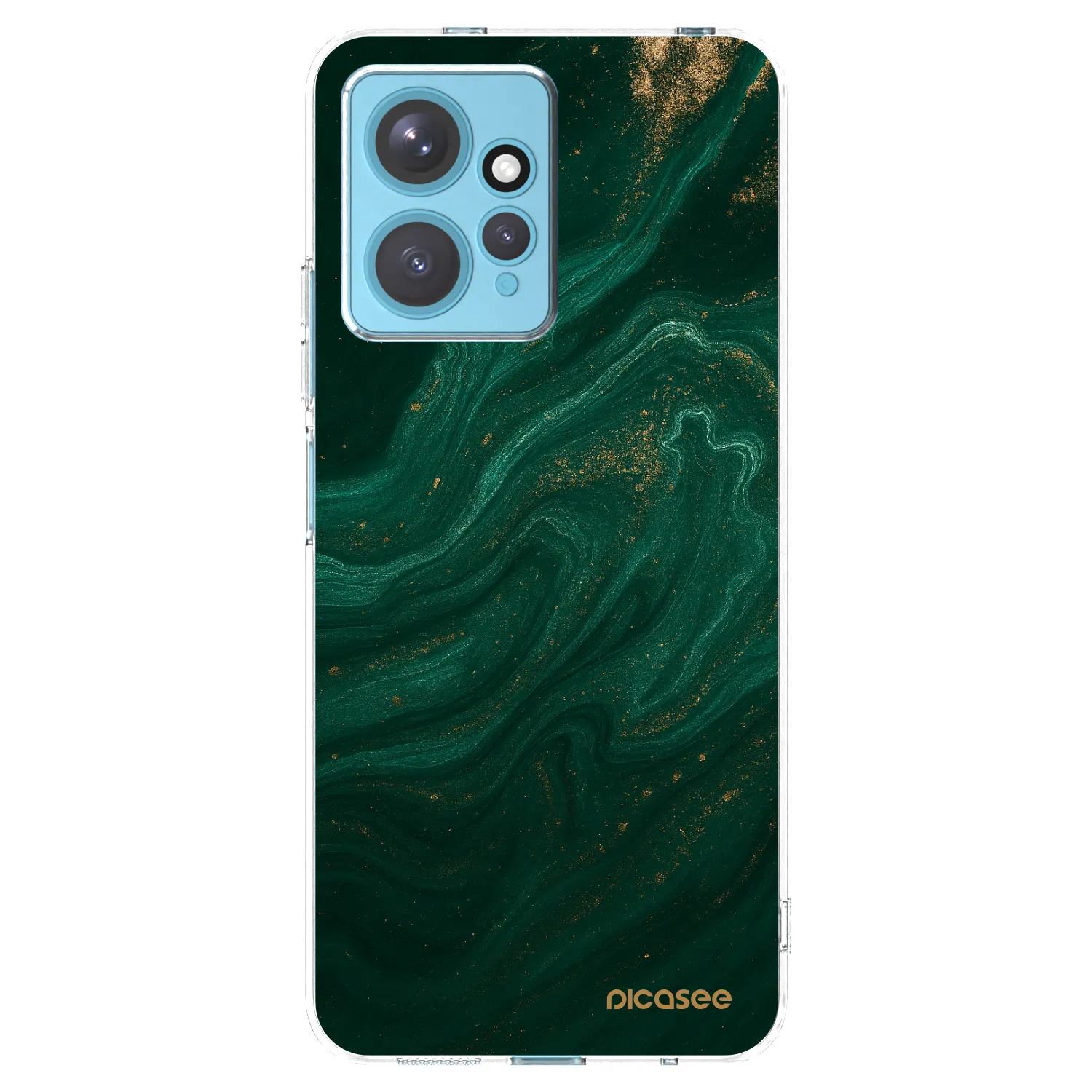 Picasee silikonowe przeźroczyste etui na Xiaomi Redmi Note 12 4G - Green