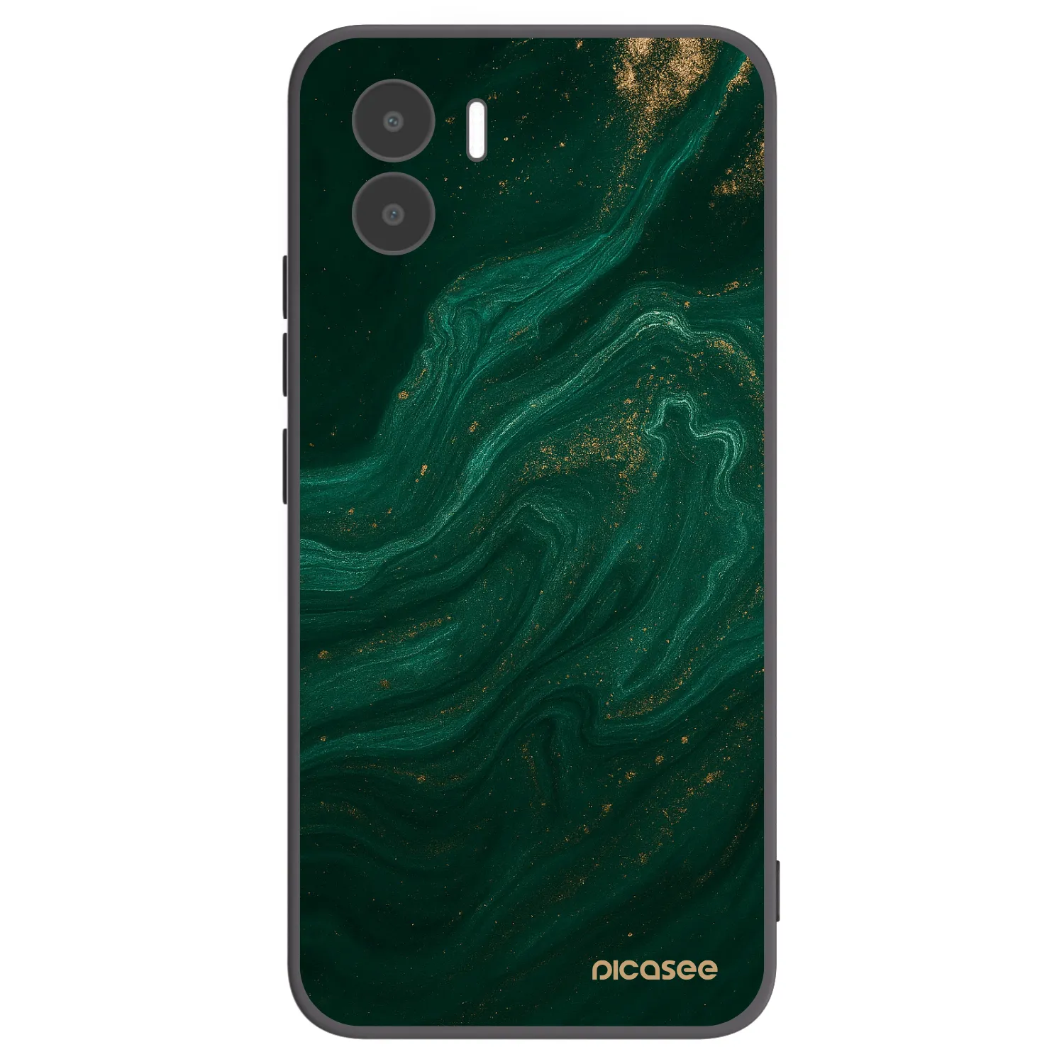 Picasee silikonowe czarne etui na Xiaomi Redmi A2 - Green