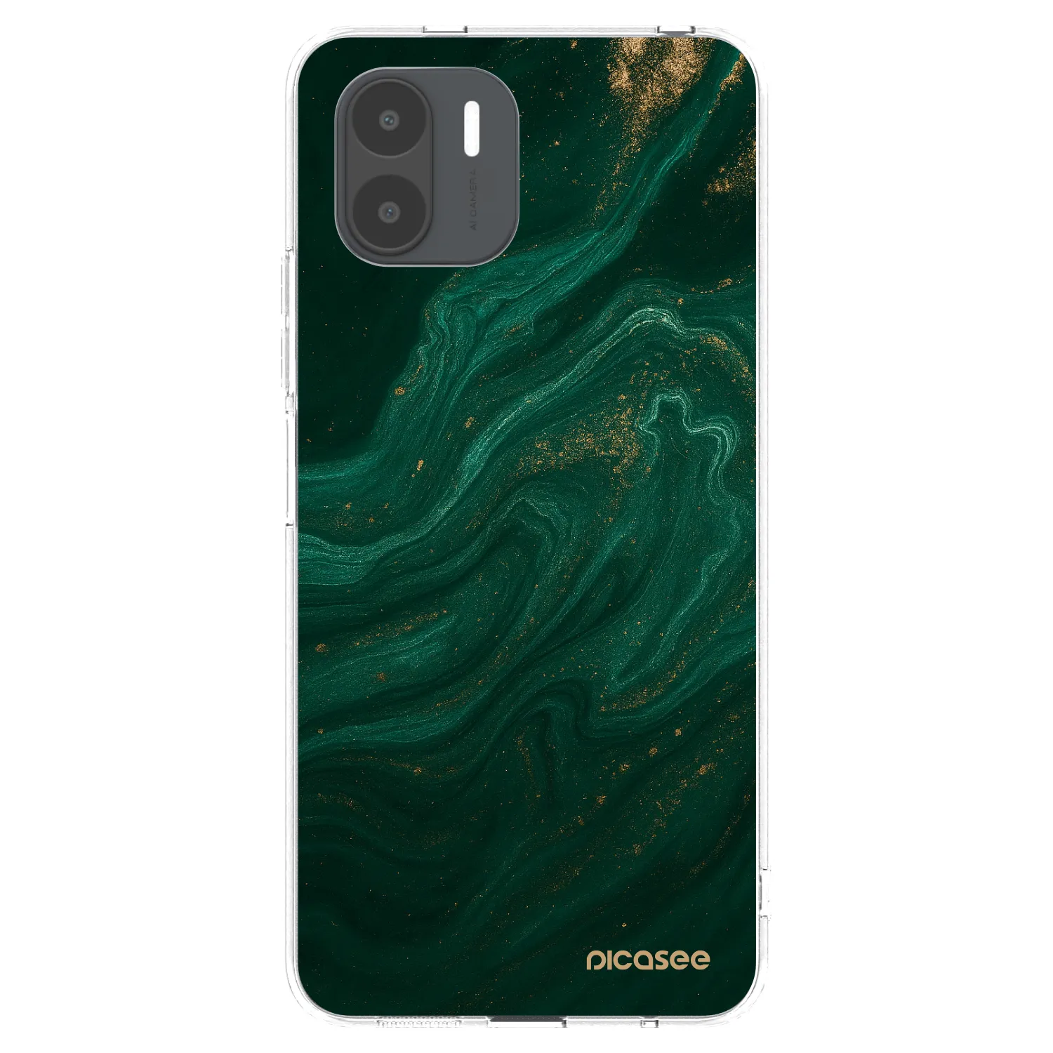 Picasee silikonowe przeźroczyste etui na Xiaomi Redmi A2 - Green