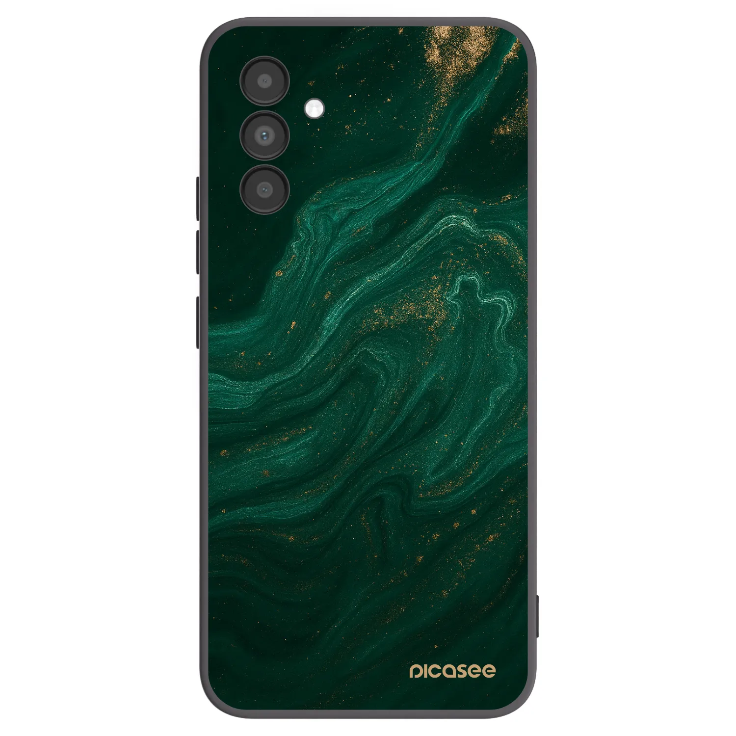 Picasee silikonowe czarne etui na Samsung Galaxy A04s A047F - Green