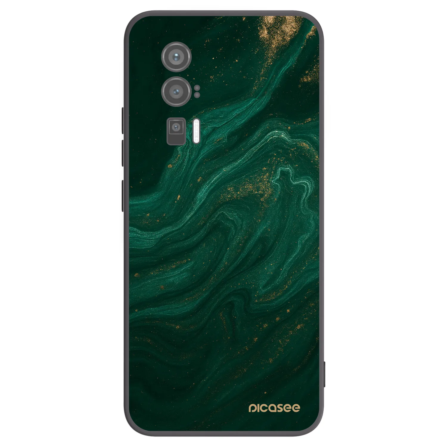 Picasee silikonowe czarne etui na Xiaomi Poco F5 Pro 5G - Green