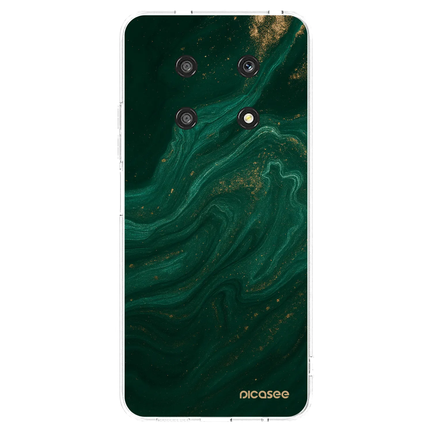 Picasee silikonowe przeźroczyste etui na Honor Magic4 Lite 5G - Green