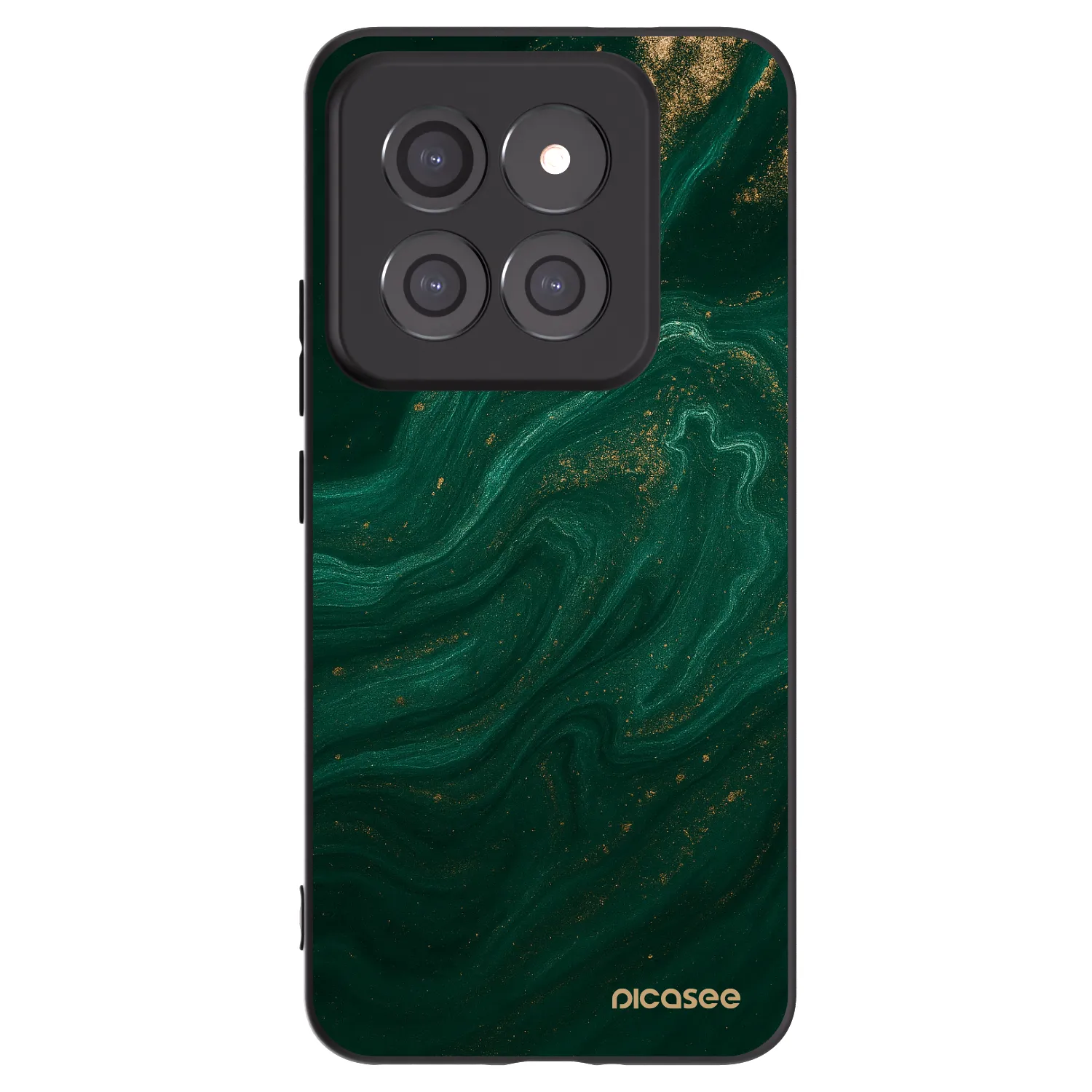 Picasee silikonowe czarne etui na Xiaomi 14 Pro - Green
