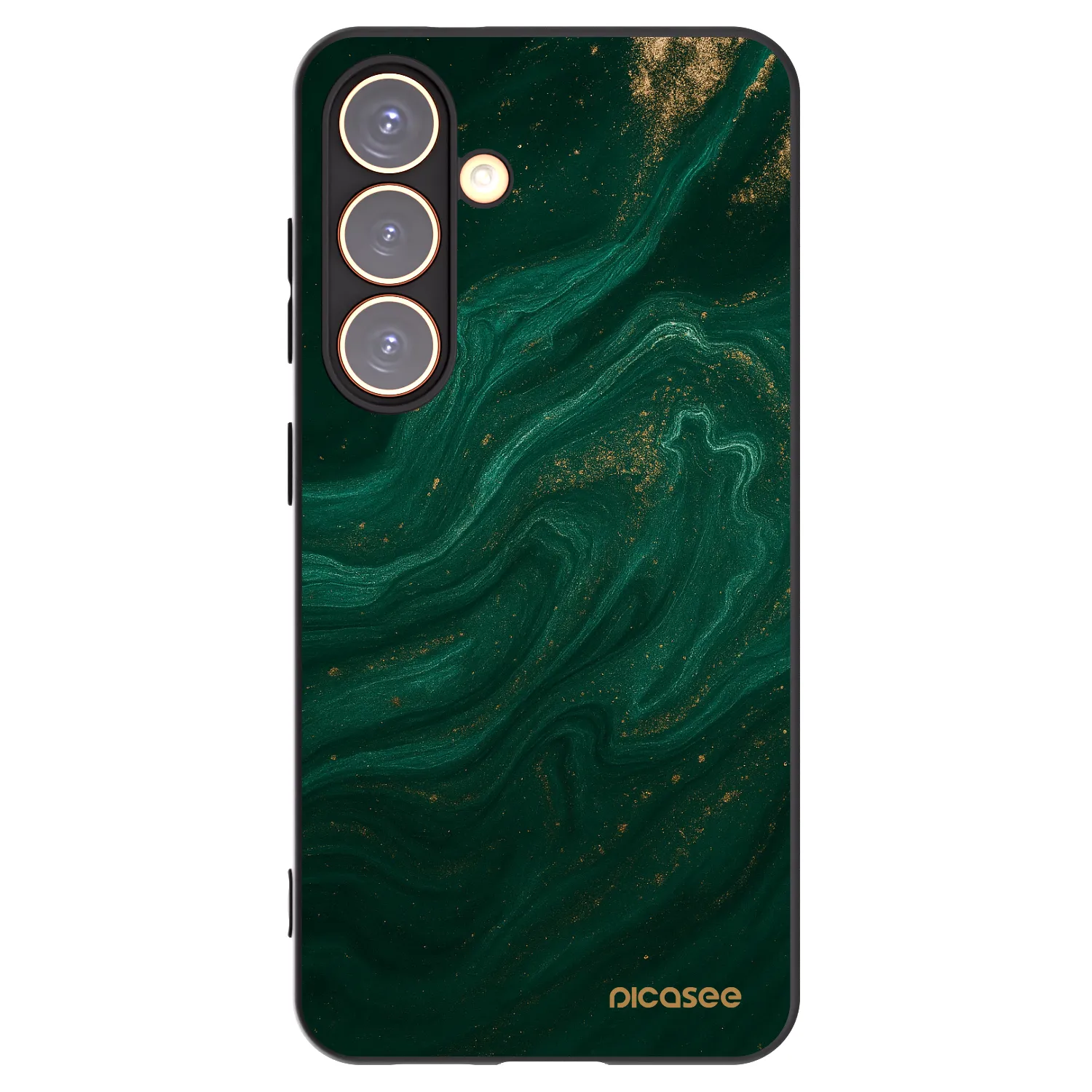 Picasee silikonowe czarne etui na Samsung Galaxy S24 S921B 5G - Green