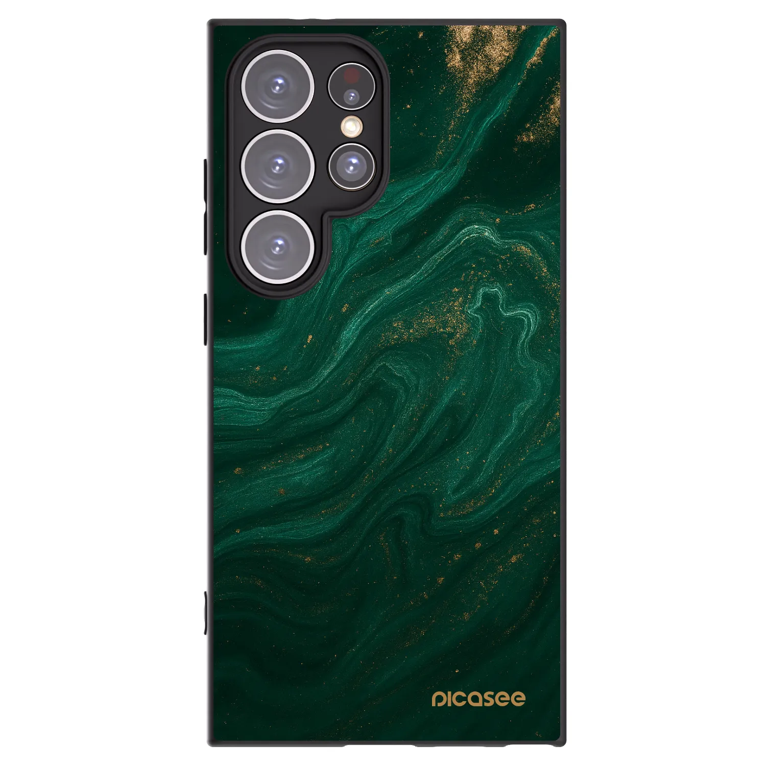 Picasee silikonowe czarne etui na Samsung Galaxy S24 Ultra S928B 5G - Green