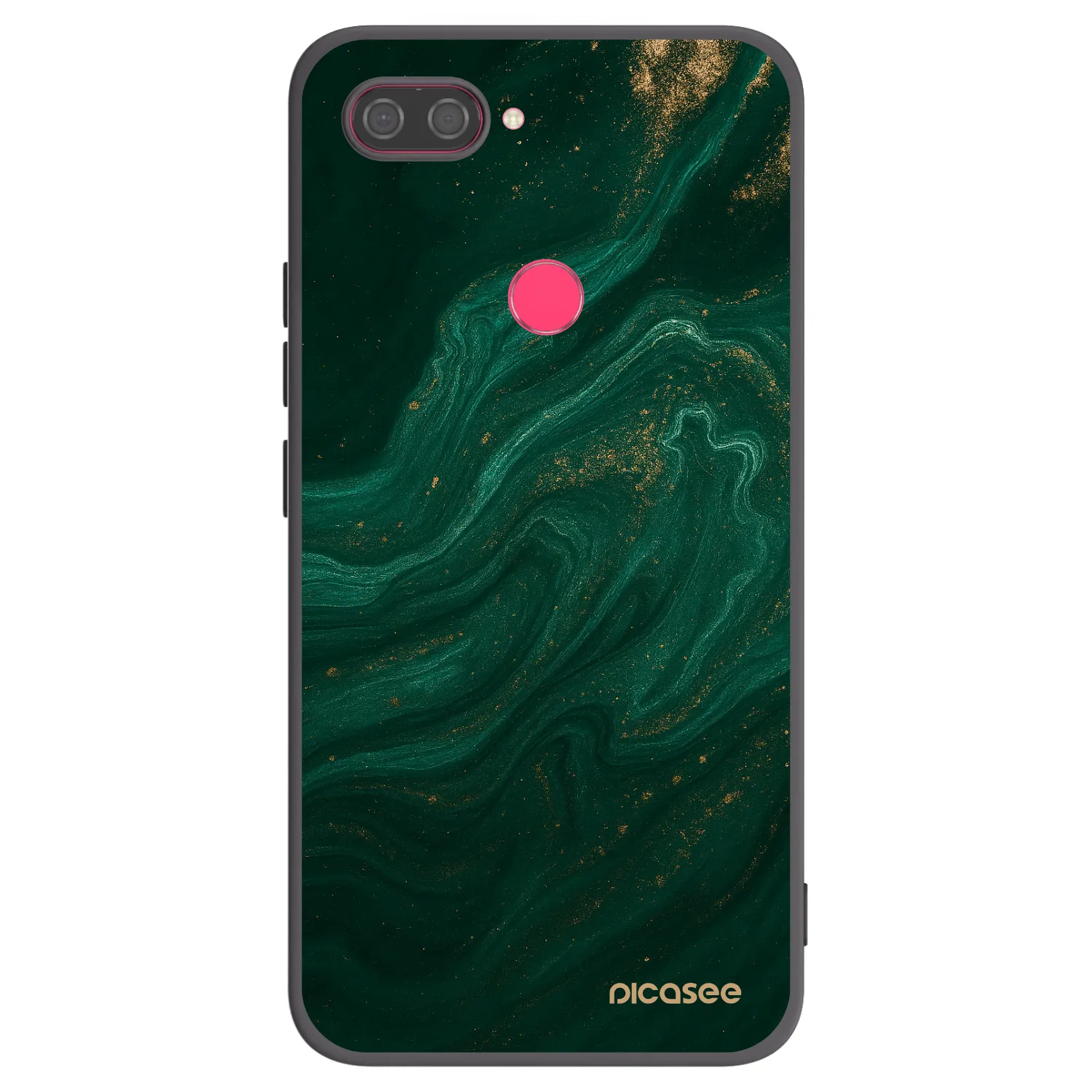 Picasee silikonowe czarne etui na Xiaomi Mi 8 Lite - Green