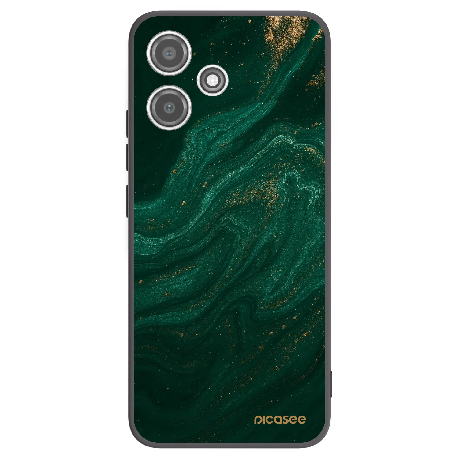 Picasee silikonowe czarne etui na Xiaomi Redmi 12 5G - Green