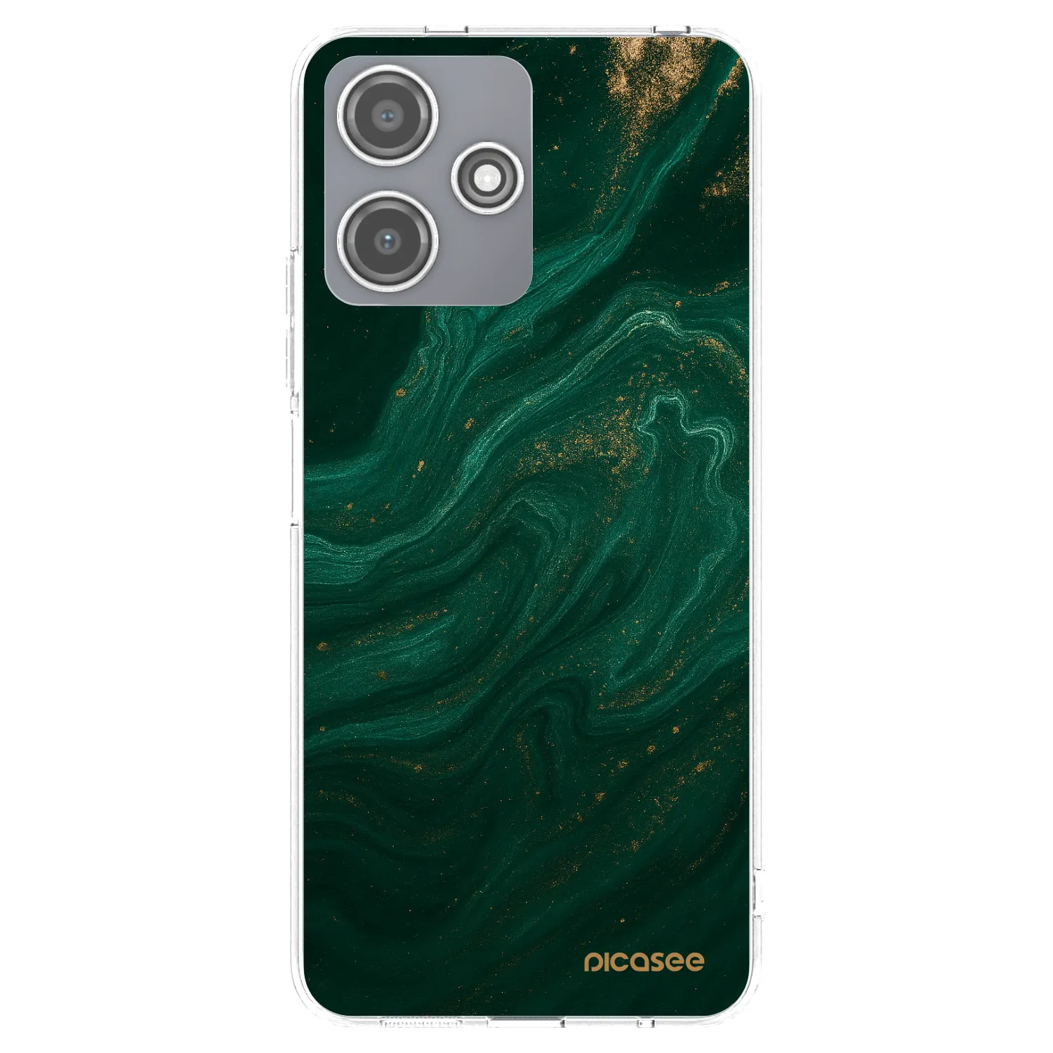 Picasee silikonowe przeźroczyste etui na Xiaomi Redmi 12 5G - Green