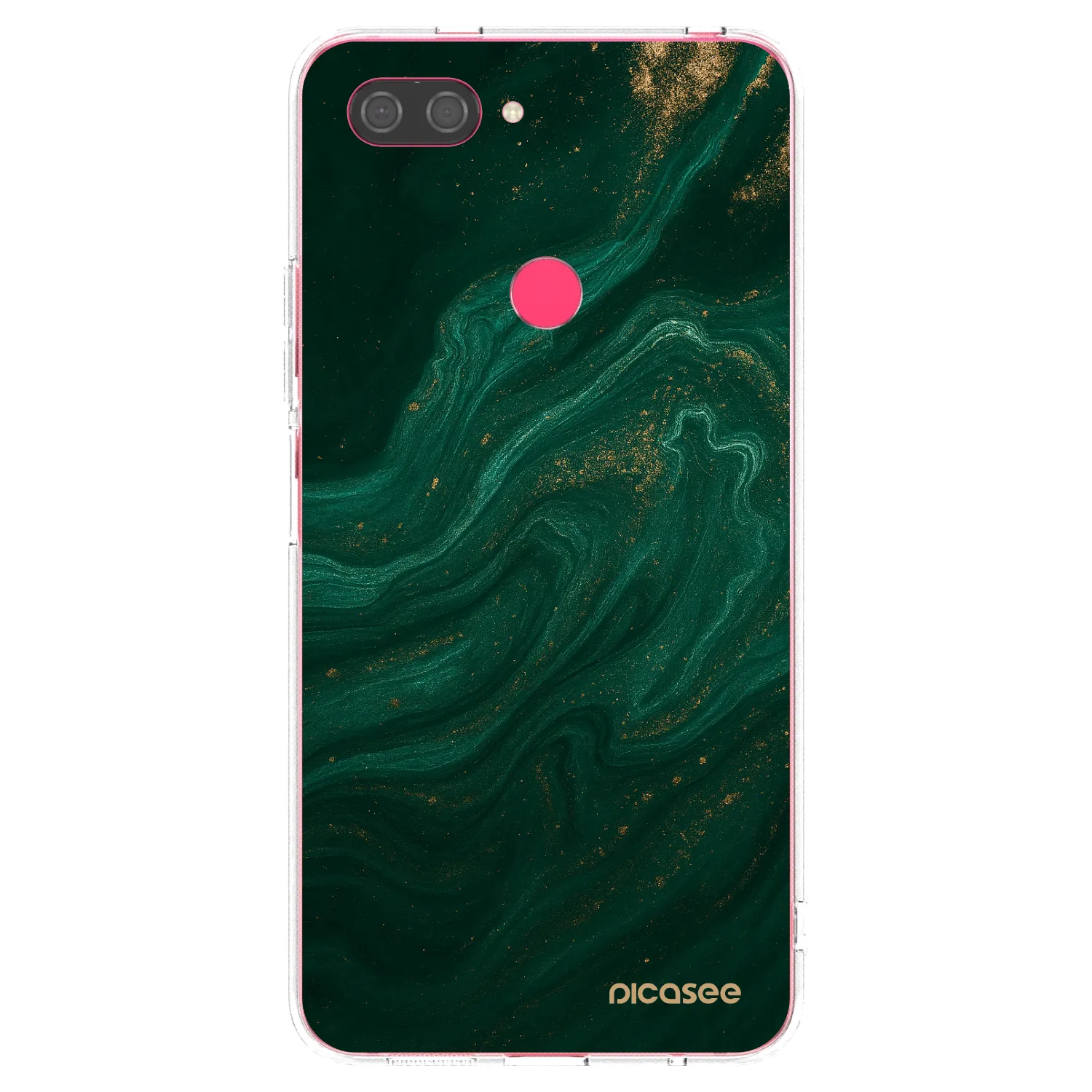Picasee silikonowe przeźroczyste etui na Xiaomi Mi 8 Lite - Green