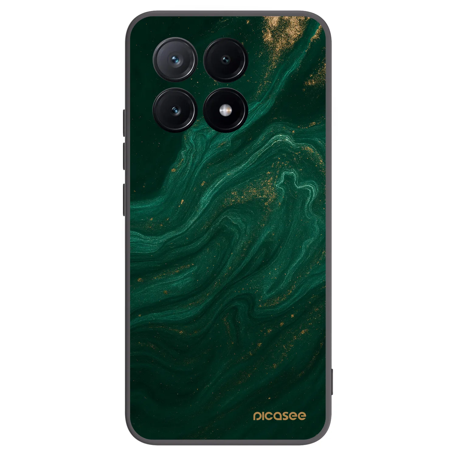 Picasee silikonowe czarne etui na Xiaomi Poco X6 Pro - Green