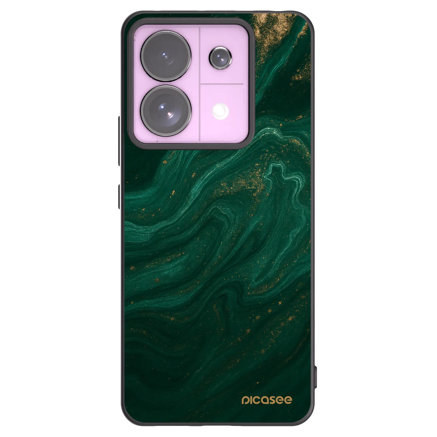 Picasee silikonowe czarne etui na Xiaomi Redmi Note 13 Pro 5G - Green