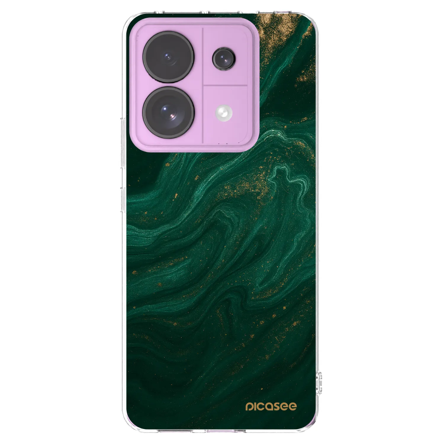 Picasee silikonowe przeźroczyste etui na Xiaomi Redmi Note 13 Pro 5G - Green
