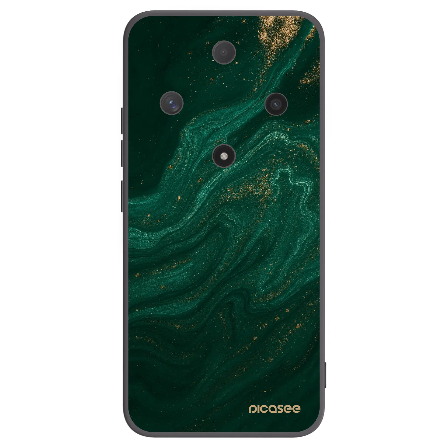 Picasee silikonowe czarne etui na Honor Magic6 Lite 5G - Green
