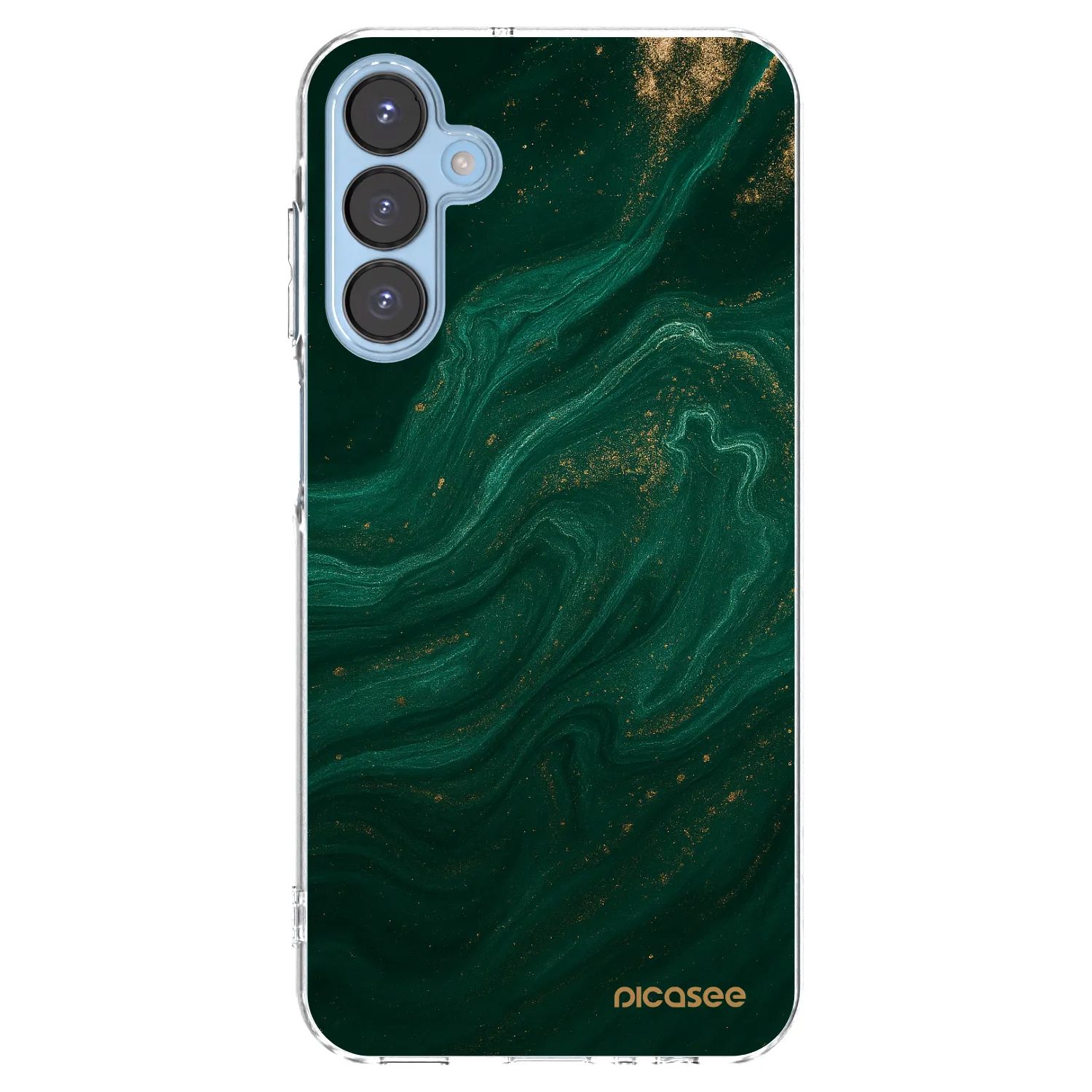 Picasee silikonowe przeźroczyste etui na Samsung Galaxy A15 A156B 5G - Green