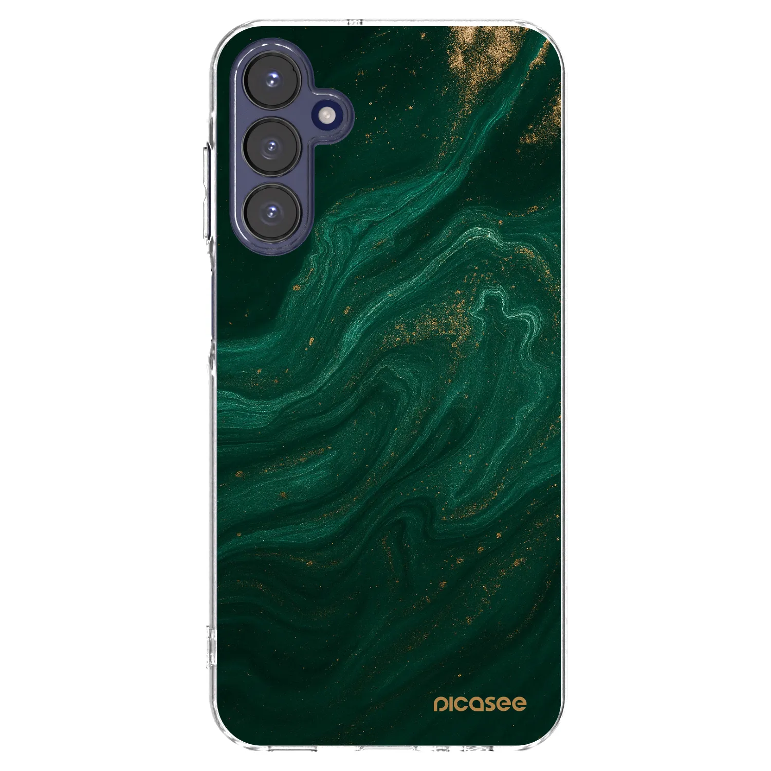 Picasee silikonowe przeźroczyste etui na Samsung Galaxy A15 A155F 4G - Green