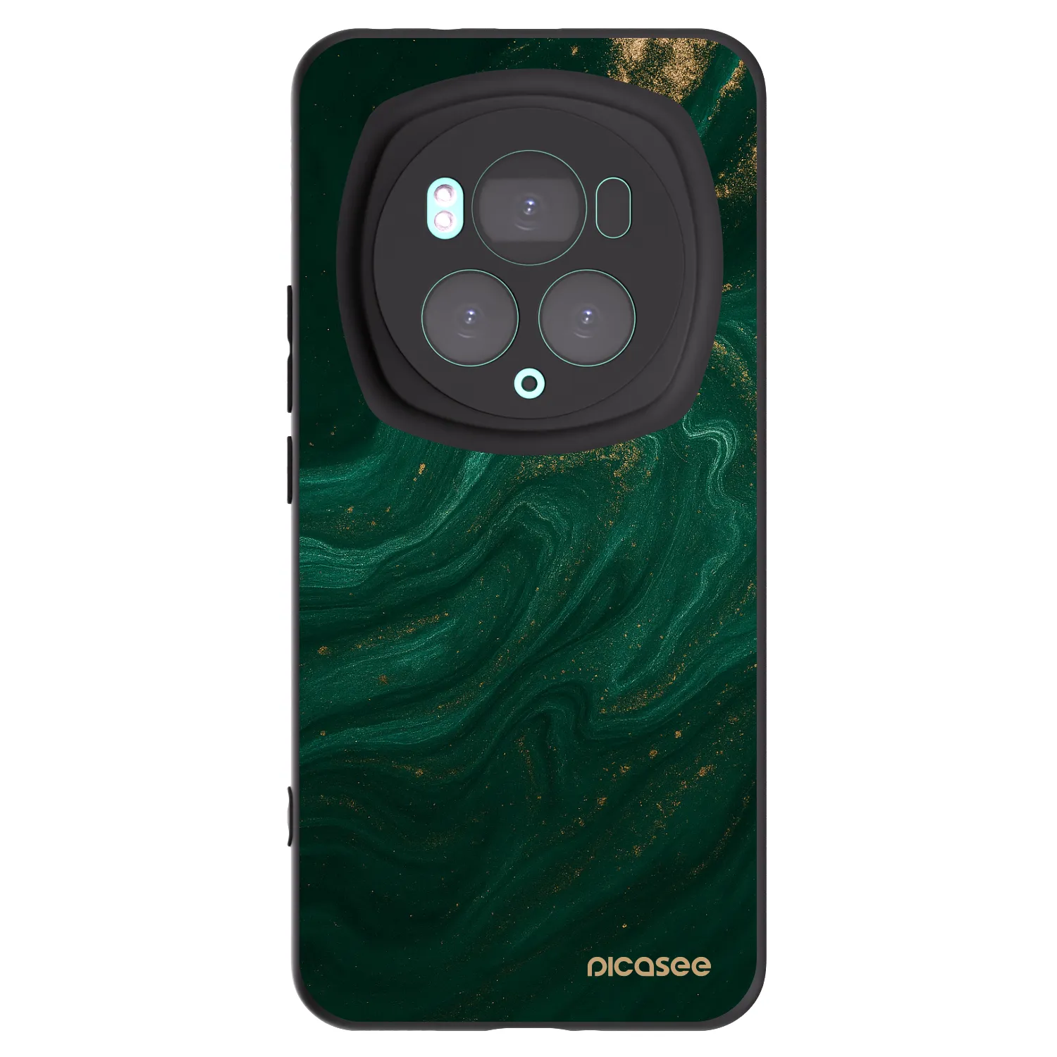 Picasee silikonowe czarne etui na Honor Magic6 Pro - Green