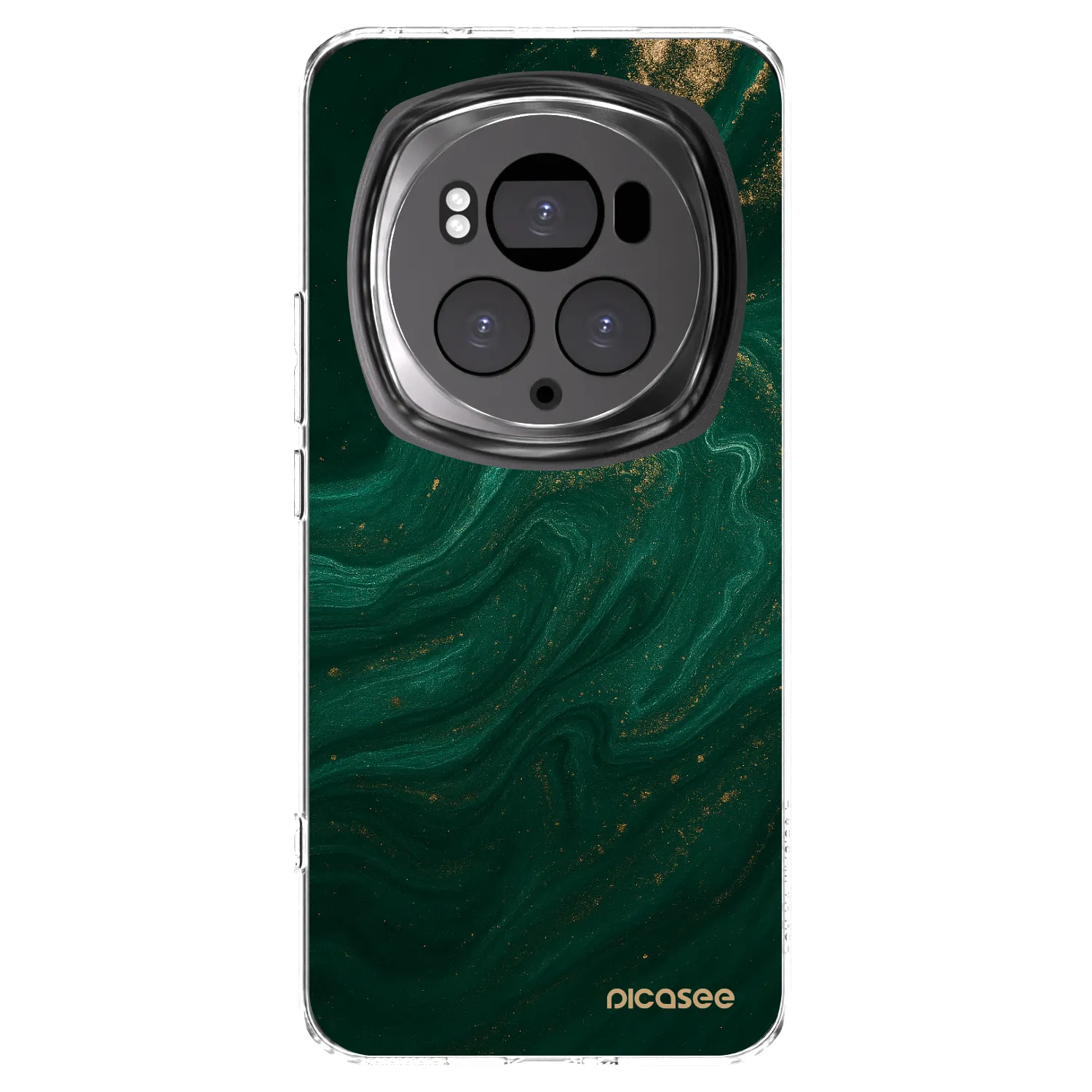 Picasee silikonowe przeźroczyste etui na Honor Magic6 Pro - Green